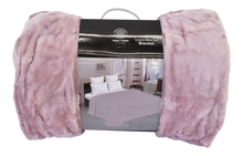 Load image into Gallery viewer, Casa Rosso Mink Blanket QB Mauve 200X240CM - 666090