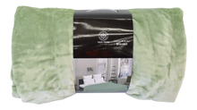 Load image into Gallery viewer, Casa Rosso Mink Blanket KB Sage Green 215X260CM - 666092