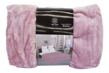 Load image into Gallery viewer, Casa Rosso Mink Blanket KB Mauve 215X260CM - 666093