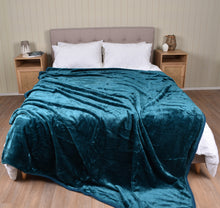 Load image into Gallery viewer, Casa Rosso Mink Blanket QB Deep Lake 200X240CM - 666352