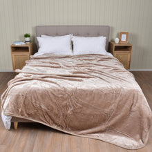Load image into Gallery viewer, Casa Rosso Mink Blanket KB Champagne 215X260CM - 666663