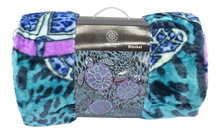 Load image into Gallery viewer, Casa Rosso Mink Blanket QB Turtle Aqua 200X240CM - 666742