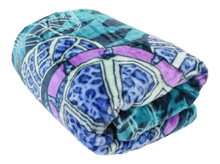 Load image into Gallery viewer, Casa Rosso Mink Blanket QB Turtle Aqua 200X240CM - 666742