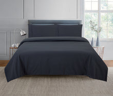 Load image into Gallery viewer, Casa Rosso Micro Flannel Sheet Set Charcoal QB 240X265CM - 670074