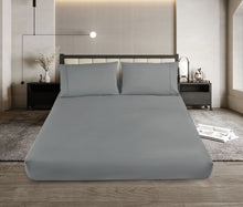 Load image into Gallery viewer, Casa Rosso Melange Combo Sheet Set Light Grey KB - 670118