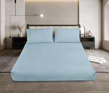 Load image into Gallery viewer, Casa Rosso Melange Combo Sheet Set Winter Blue QB - 670121