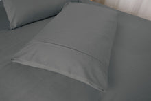 Load image into Gallery viewer, Casa Rosso Melange Combo Sheet Set Charcoal QB - 670123