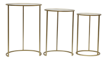 Load image into Gallery viewer, SLF Tables Jada Gold & Marble Look Top Set of 3 - 972004