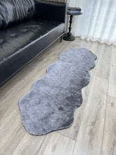 Load image into Gallery viewer, Casa Rosso Lapin Peanut Rug 2Tone Black/Grey 60X180CM - 985309