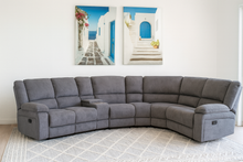 Load image into Gallery viewer, SLF Kansas Recliner Theatre Sofa Dark Grey - 993060