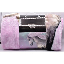 Load image into Gallery viewer, Casa Rosso Mink Blanket DB Unicorn 180X210CM - 666005