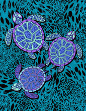 Load image into Gallery viewer, Casa Rosso Mink Blanket QB Turtle Aqua 200X240CM - 666742