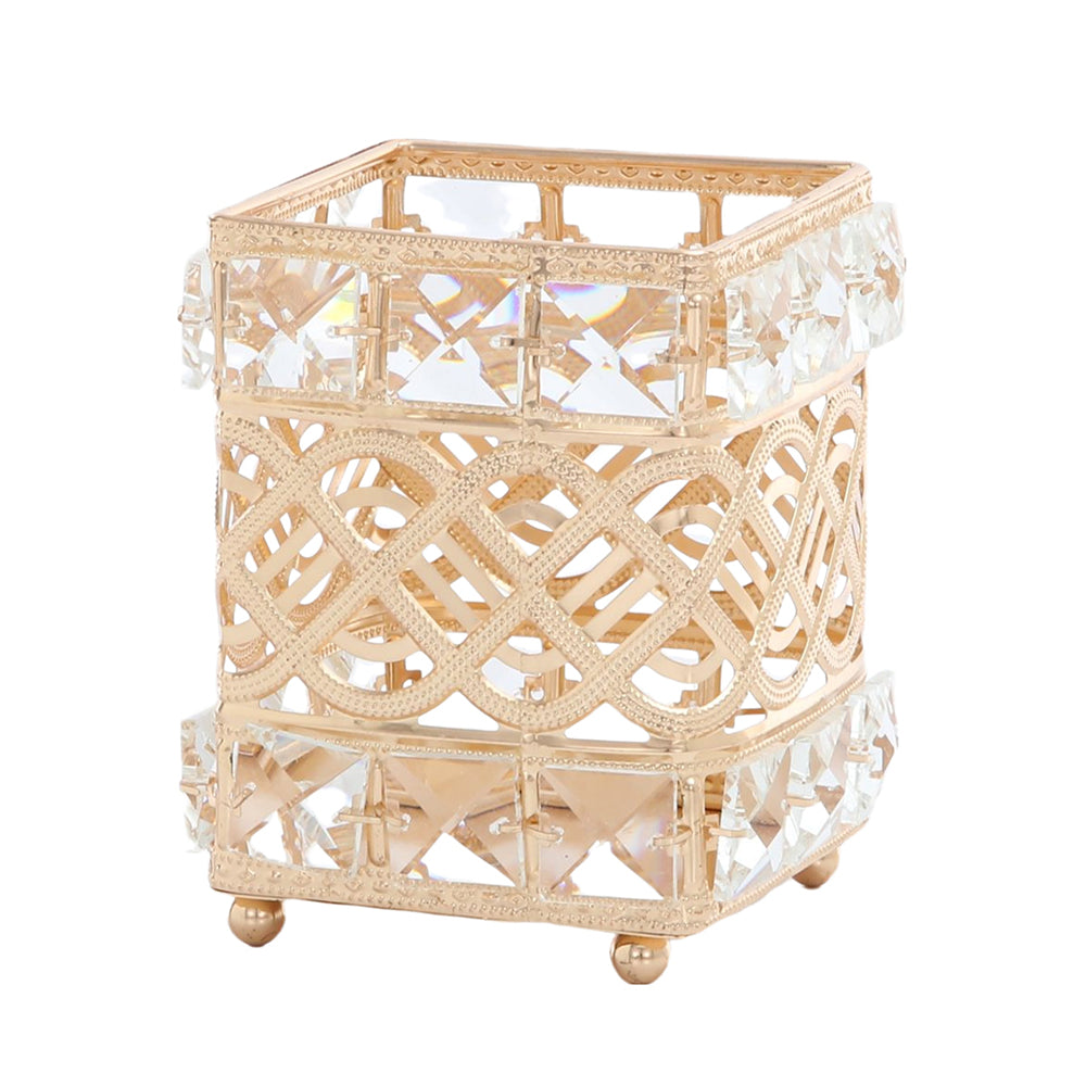 Candle Holder Square Lattice&Diamonds 12CM - 025121