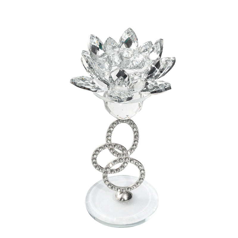 Crystal Lotus on Diamonte Stem 27CM - 025136