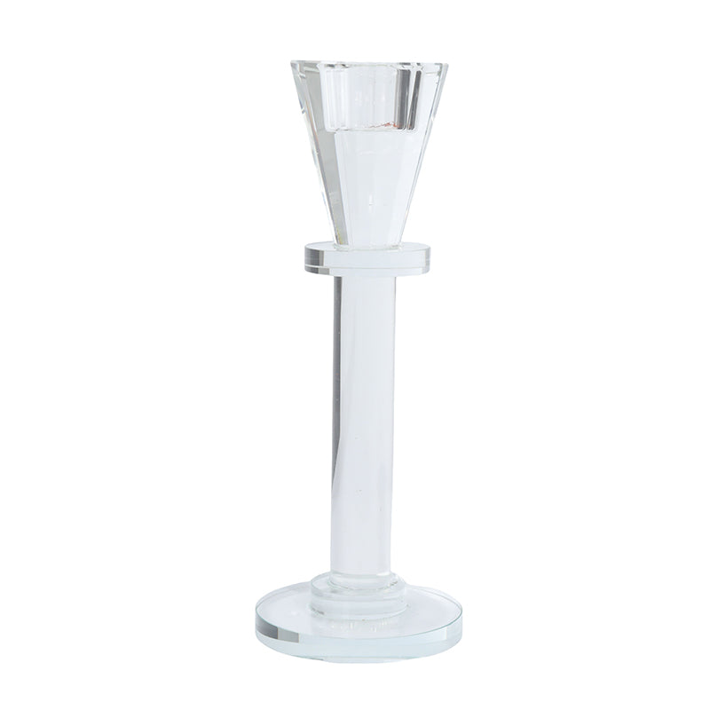 Crystal Modern Round Candlestick 23CM- 025143