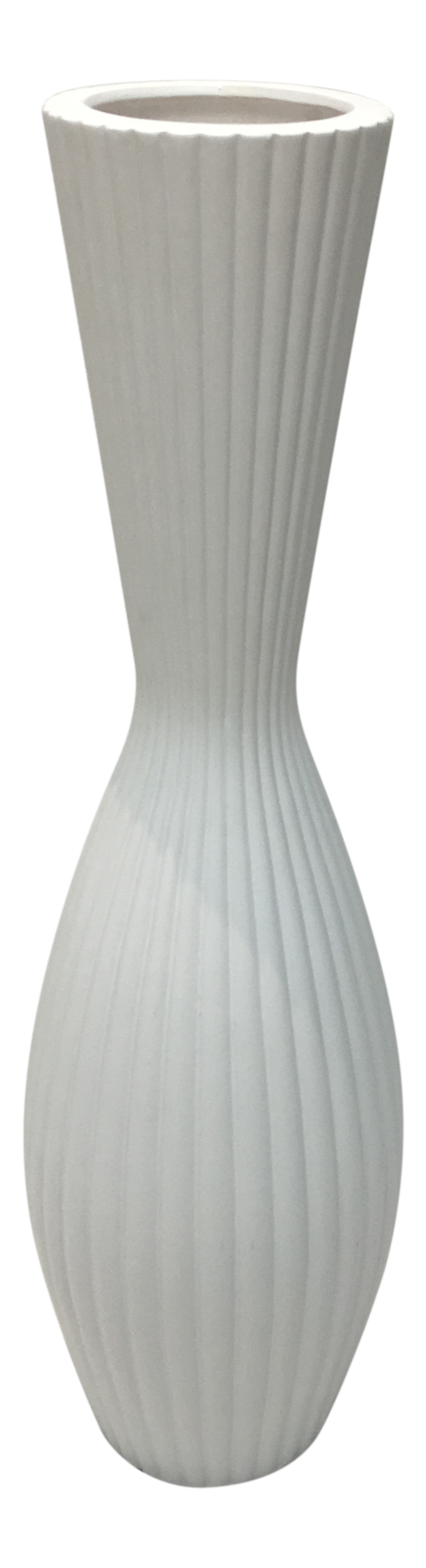 Vase Ceramic Bulb White 45CM - 030017