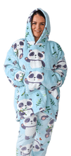Load image into Gallery viewer, Casa Rosso Panda Cute Blue Panda Hoodie - 036203
