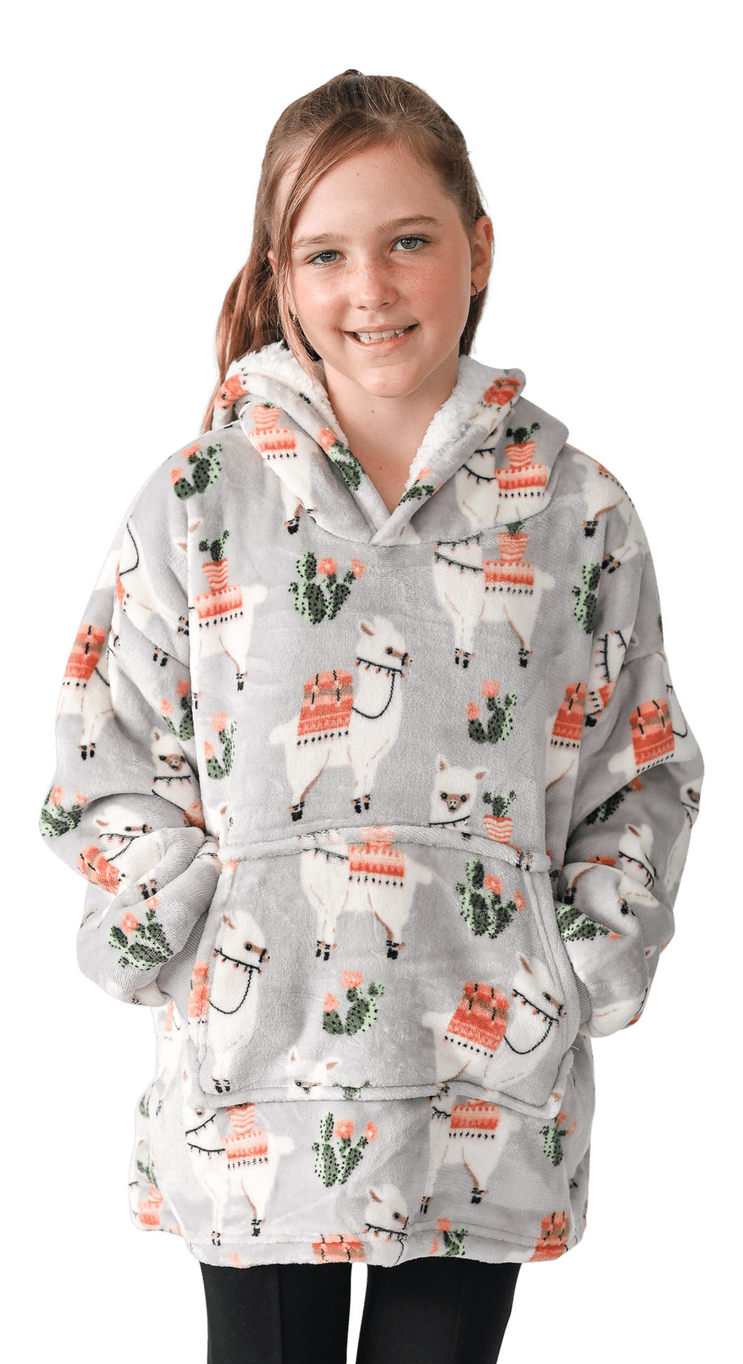 Casa Rosso Panda Llama Kid Hoodie - 036215