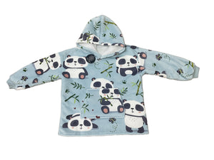 Casa Rosso Panda Cute Blue Panda Kid Hoodie - 036216