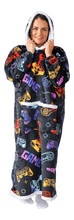 Load image into Gallery viewer, Casa Rosso Panda Black Gamer Jumbo Hoodie - 036223
