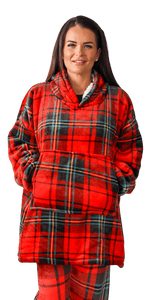 Casa Rosso Panda Flanno Hoodie - 036260