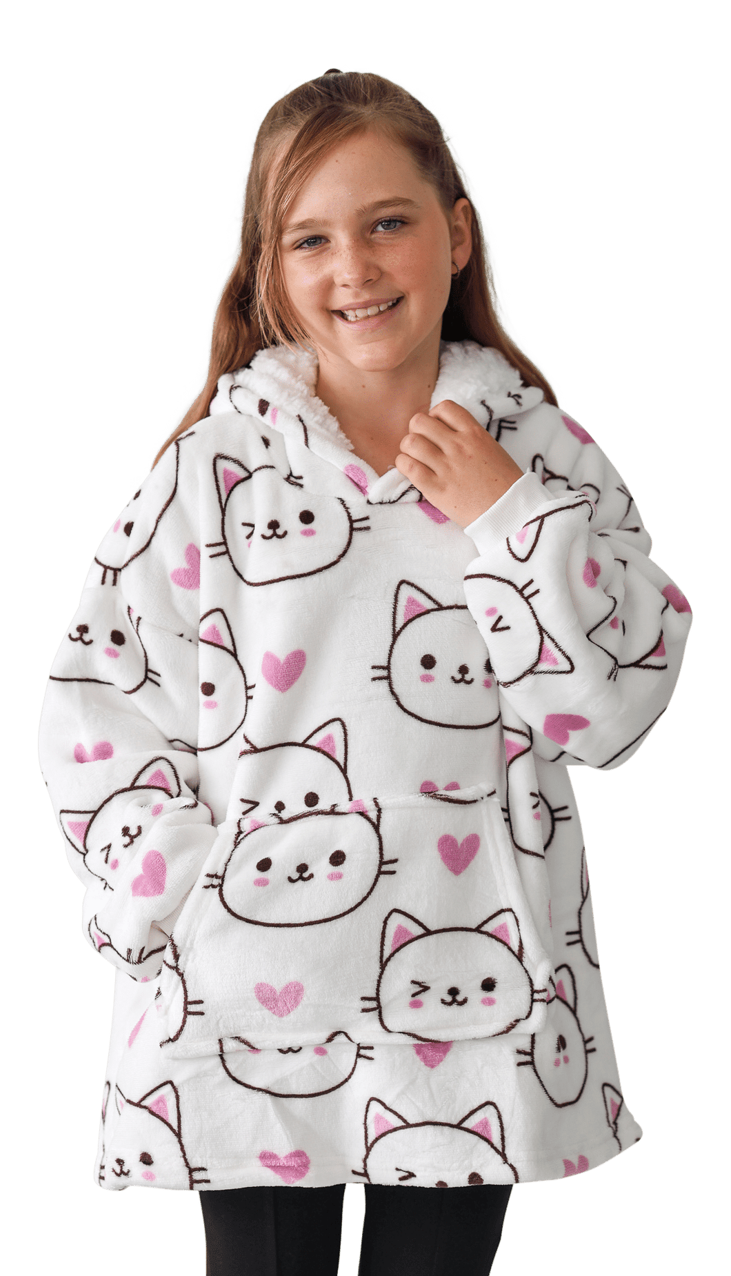 Casa Rosso Panda Kitty Whiskers Kid Hoodie - 036267