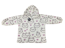 Load image into Gallery viewer, Casa Rosso Panda Kitty Whiskers Kid Hoodie - 036267

