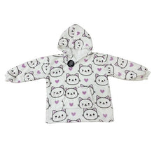 Load image into Gallery viewer, Casa Rosso Panda Kitty Whiskers Kid Hoodie - 036267
