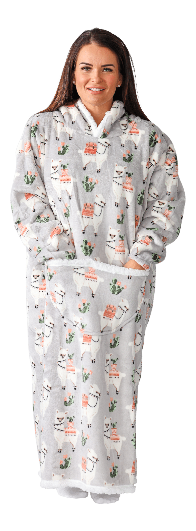 Casa Rosso Panda Llama Jumbo Hoodie - 036272