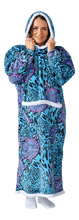 Load image into Gallery viewer, Casa Rosso Panda Aqua Turtle Jumbo Hoodie - 036273
