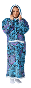 Casa Rosso Panda Aqua Turtle Jumbo Hoodie - 036273