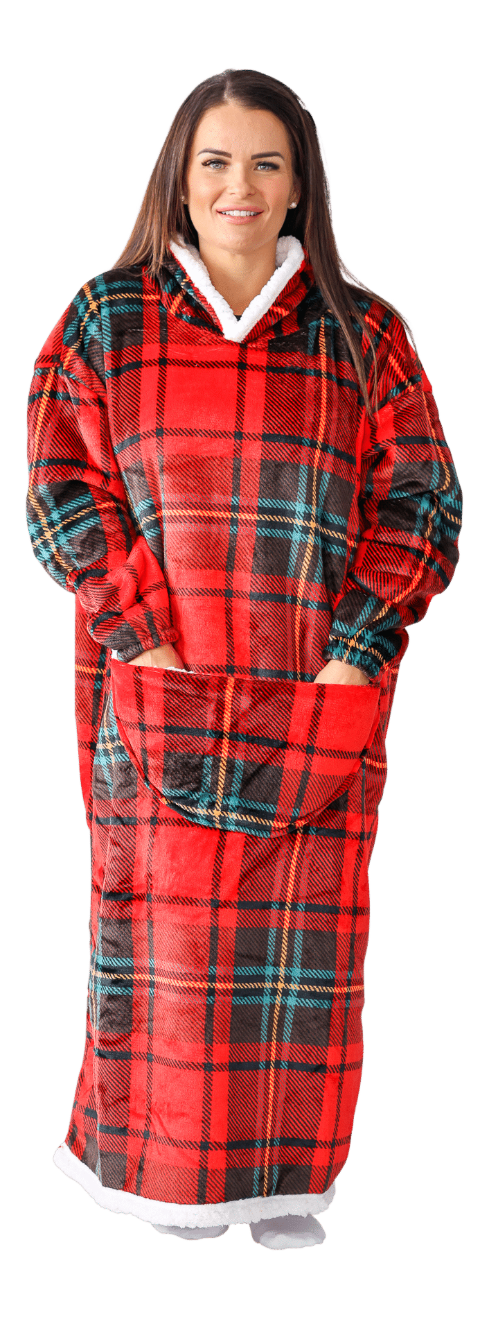 Casa Rosso Panda Flanno Jumbo Hoodie - 036275
