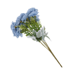 Carnation Bunch 11 Head Blue 44CM - 055135