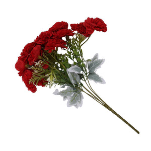 Carnation Bunch 11 Head Red 44CM - 055136