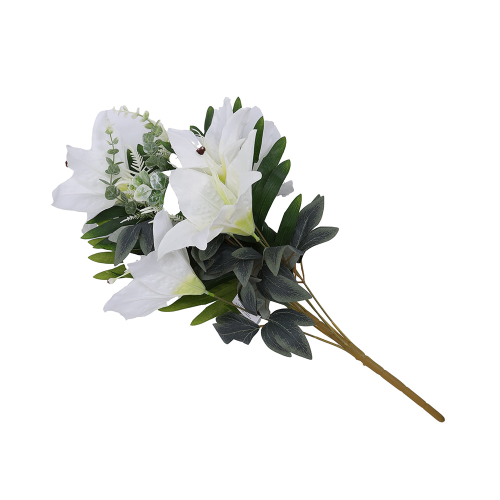 Bouquet Tropical Lilly Mix White 60CM - 055139