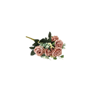 Rose Bunch & Gypsophila Pink 44CM - 056813