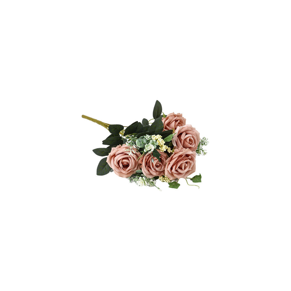Rose Bunch & Gypsophila Pink 44CM - 056813