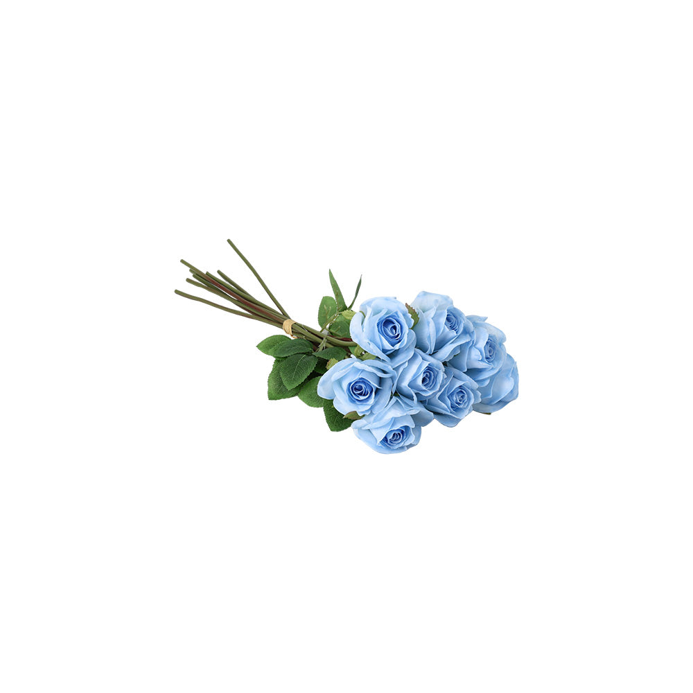 Rose Bunch Long Stem Blue 50CM - 056857