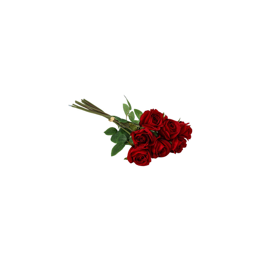 Rose Bunch Long Stem Red 50CM - 056859