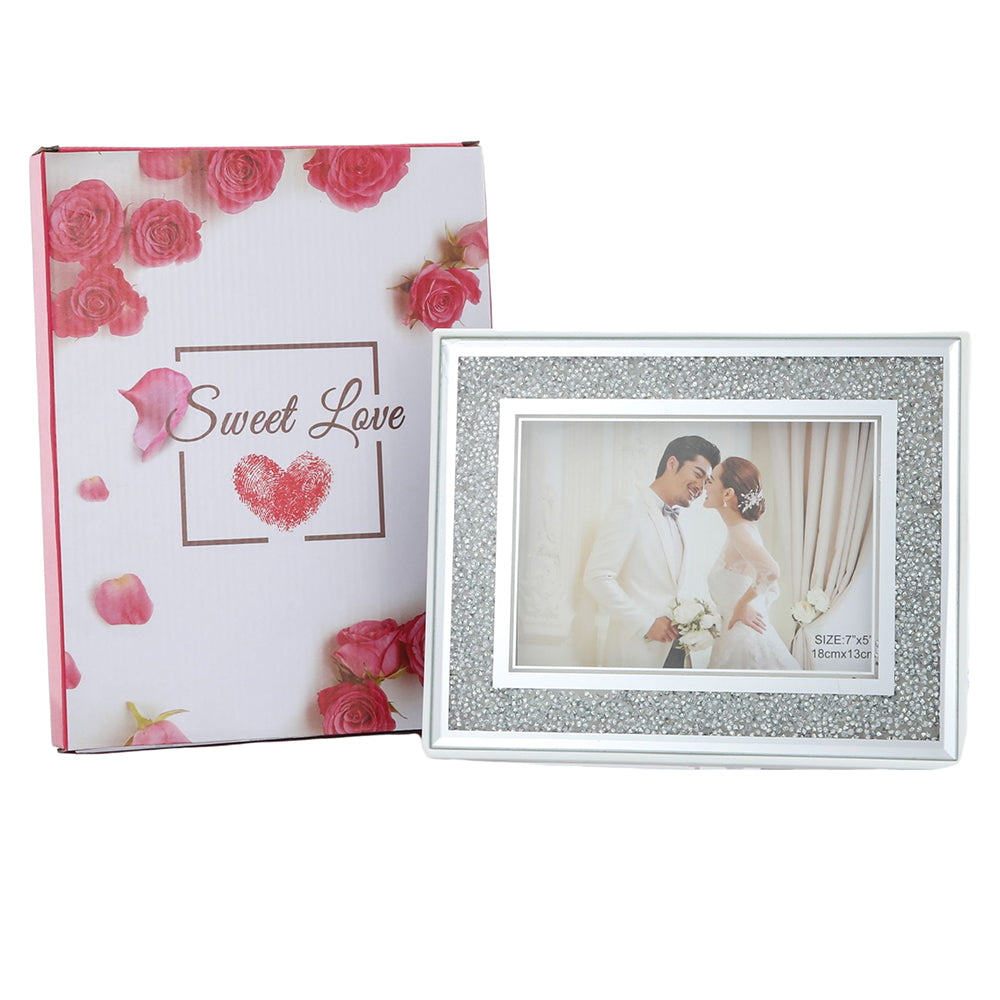 Frame Silver Crackle 5X7CM - 220252