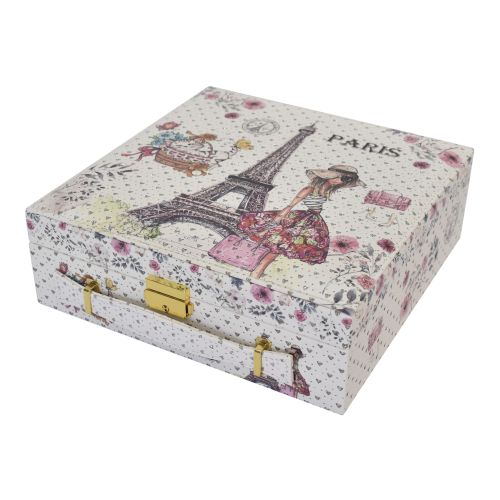 Jewel Box Paris Diamonte White 22X15X7CM - 238125