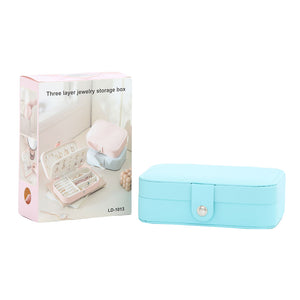 Jewel Box Rectangle with Zip 3 Layer 3 Assorted - 238133