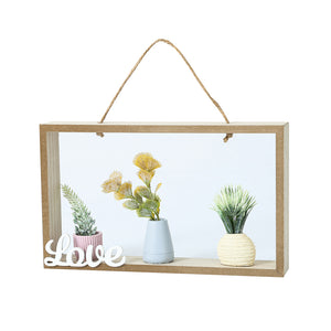 Hanging Love Decor with Potted Flower 33CM - 249107
