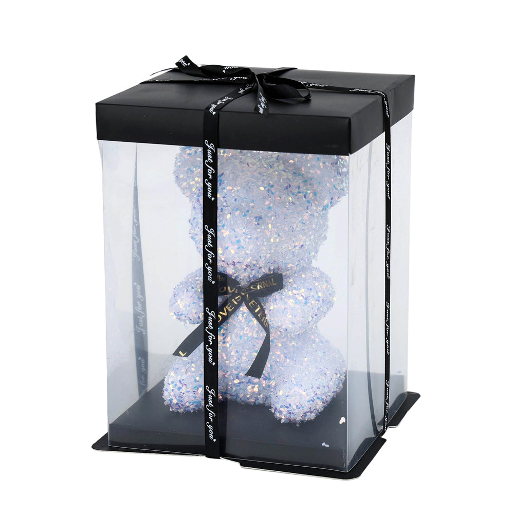 Bear Glitter Silver 25CM - 270029
