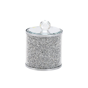 Bathroom Jar Silver Crush Bath Salts XL 13X10CM - 280023