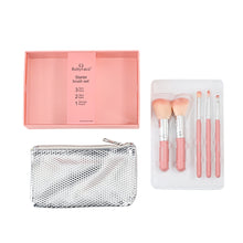 Load image into Gallery viewer, 5Pc Brush with Make Up Bag Set Assorted - 283563
