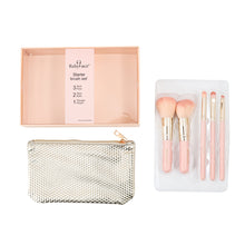 Load image into Gallery viewer, 5Pc Brush with Make Up Bag Set Assorted - 283563
