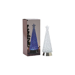 Xmas Clear Tree Glitter with Star Top 31.5CM - 293561
