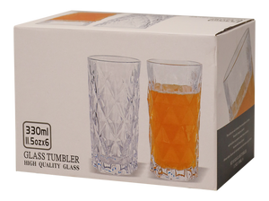 Hi Ball Cut Glass Set of 6 - 402066