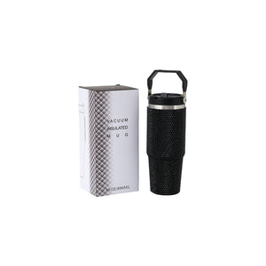 Diamonte Cup Top Handle 900ML Black - 402183